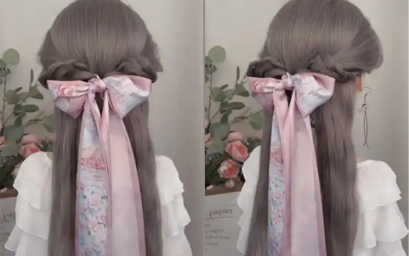 温柔仙气女神披肩发|简单减龄百搭发带编发