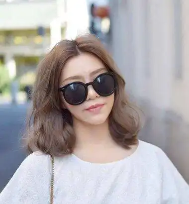 大卷 中卷全头烫发型图片 齐肩发全头烫发发型图片