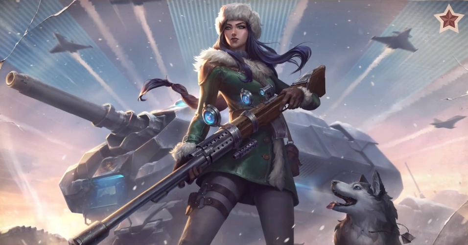 女警凯特琳原画皮肤重做调整你更喜欢哪一款