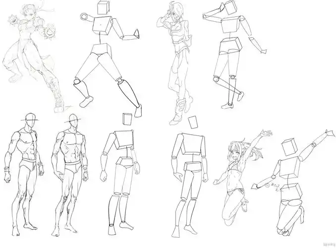 写生动态—角色人体动态基础训练