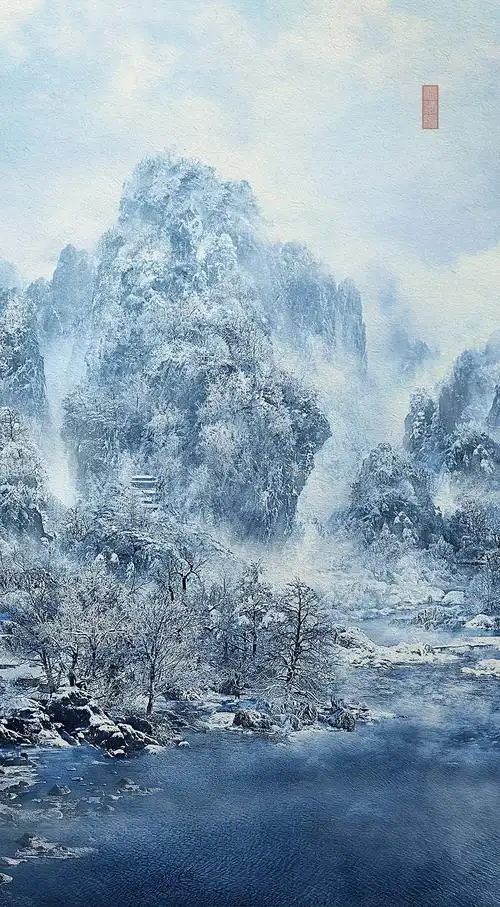 北宋 范宽《雪景寒林图》