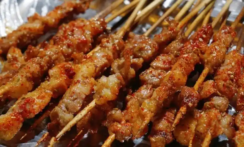 炭烤羊肉串图片