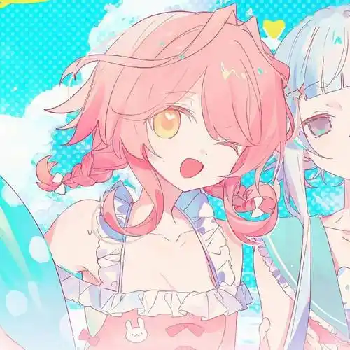 超绝超美的粉蓝色系动漫闺蜜头像_wi-fi_图片_网络