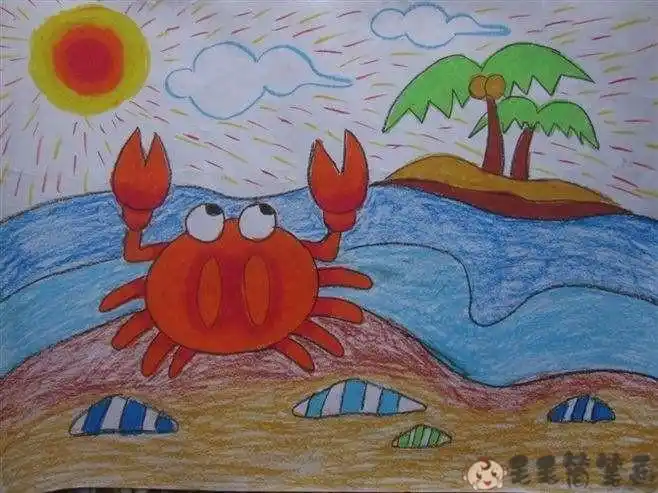 46岁儿童画范画图片