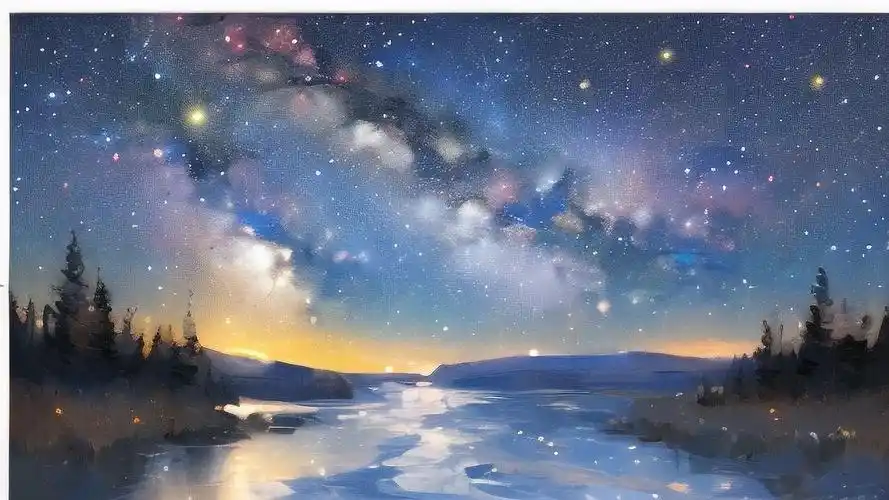 电脑桌面壁纸,唯美星空✨