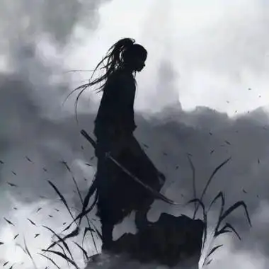 动漫头像男生武侠高清水墨风格的古风武侠剑客头像微信图片