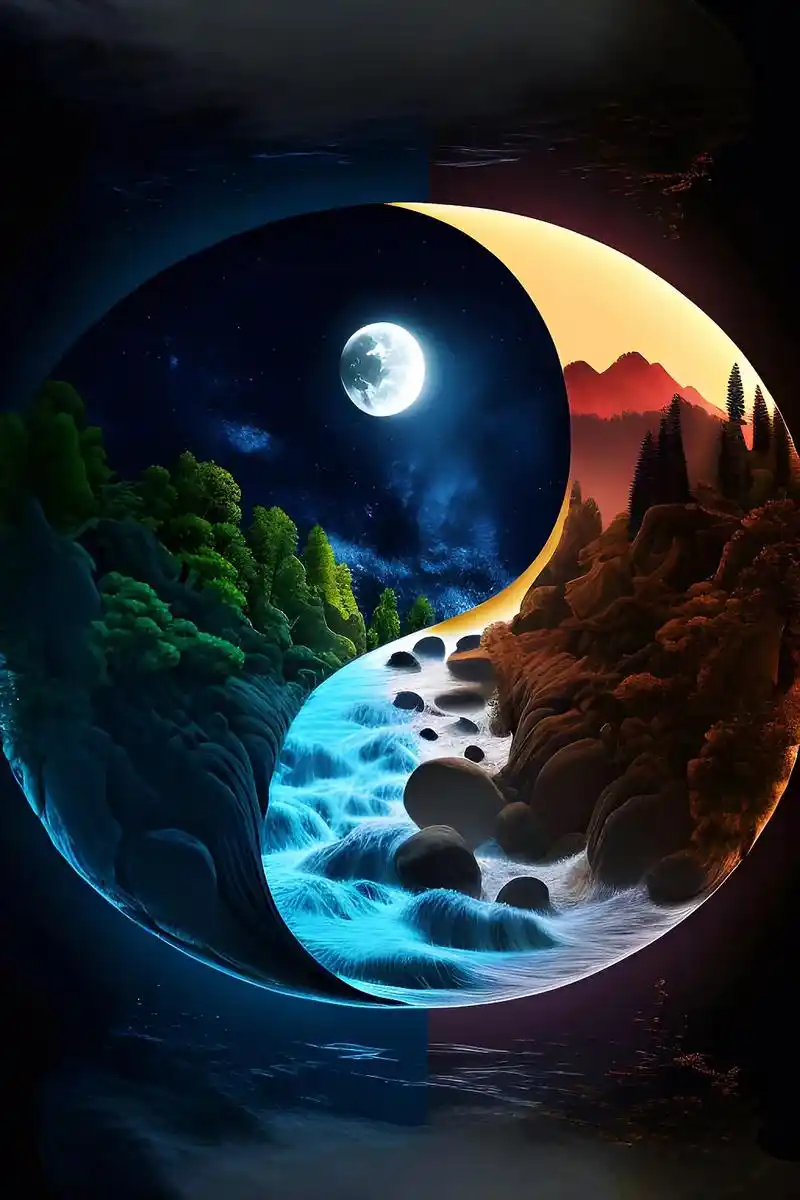 太极.八卦图.#图文伙伴计划 #手机壁纸 #最美星空 - 抖音