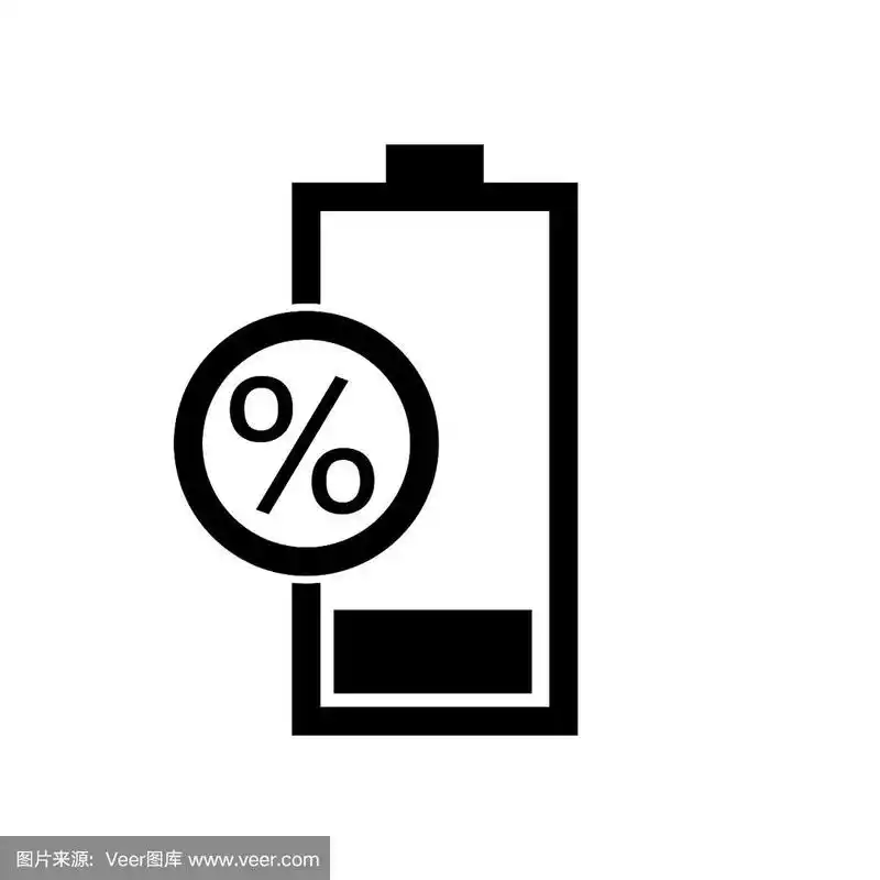 剩余电池状态图标-矢量插图.