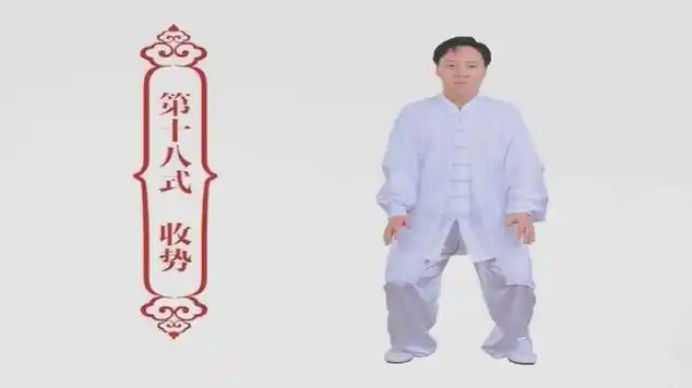 跟着陈斌老师学太极陈式太极拳精要十八式第十八式收势