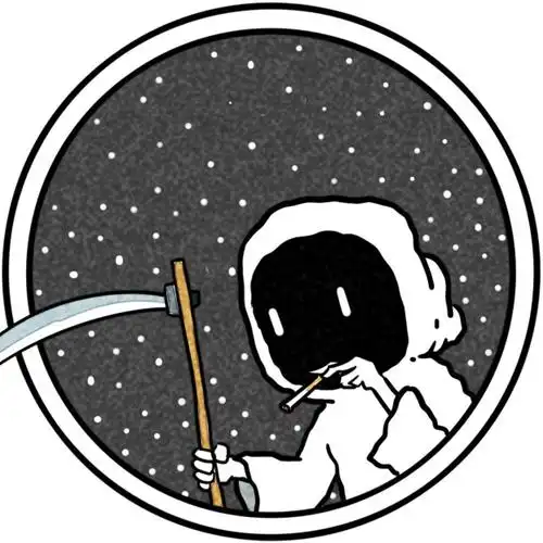 拿着镰刀叼着烟头的幽灵头像