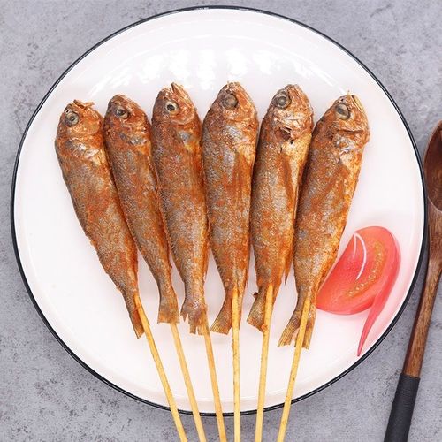 网红小黄鱼串夜猫子烧烤油炸腌制商用冷冻半成品食材45g/个