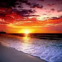 圆钻满钻日出n海边倒影钻石风景头像唯美的日出微信头像日出大海头像