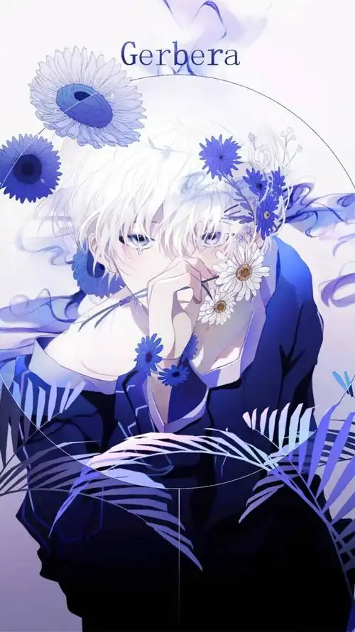 白发蓝发系的美少年最爱了插画欣赏