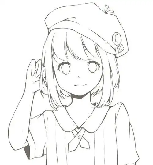 人物简笔画照片动漫女生图片简笔画图片大全动漫女生半身简笔画有过程