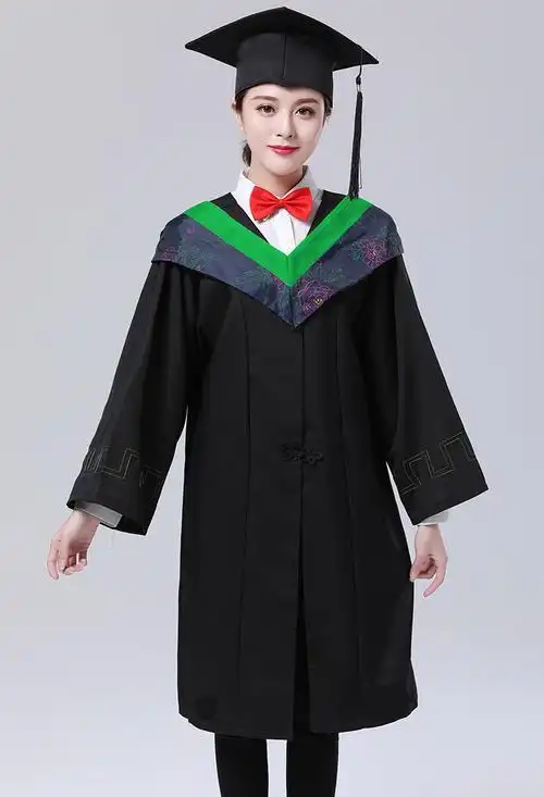 学士服学位毕业礼服大学生男女学院风工科本科文科硕士博士导师袍定制