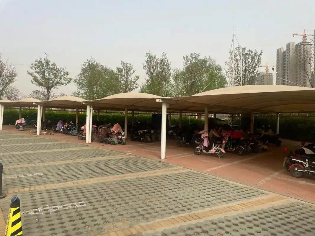 朔州市膜结构电动车棚供货商哪家好.本公司专业设计,生产,安装 - 抖音