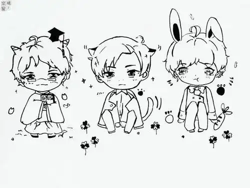 tfboys画的简笔画