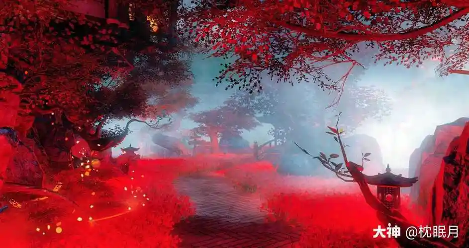 之后便走上了黄泉路,两边盛开着彼岸花