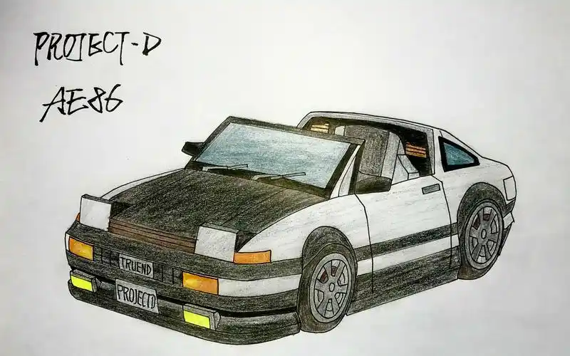 穿梭老哥:手绘ae86 情怀无价~