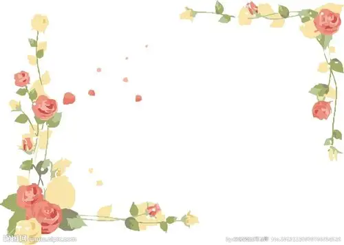 玫瑰花边框设计图__花边花纹_底纹边框_设计图库_昵图网nipic.com