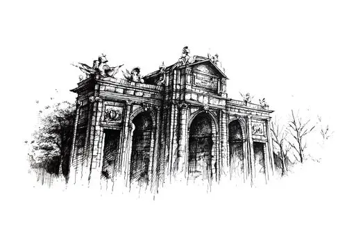 手绘建筑(签字笔)|纯艺术|绘画|jedrectsai - 原创作品 - 站酷 (zcool