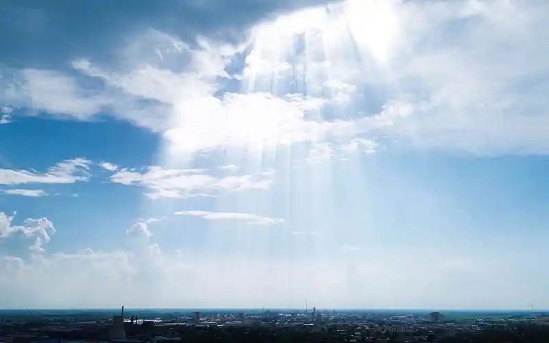 治愈系蓝天白云