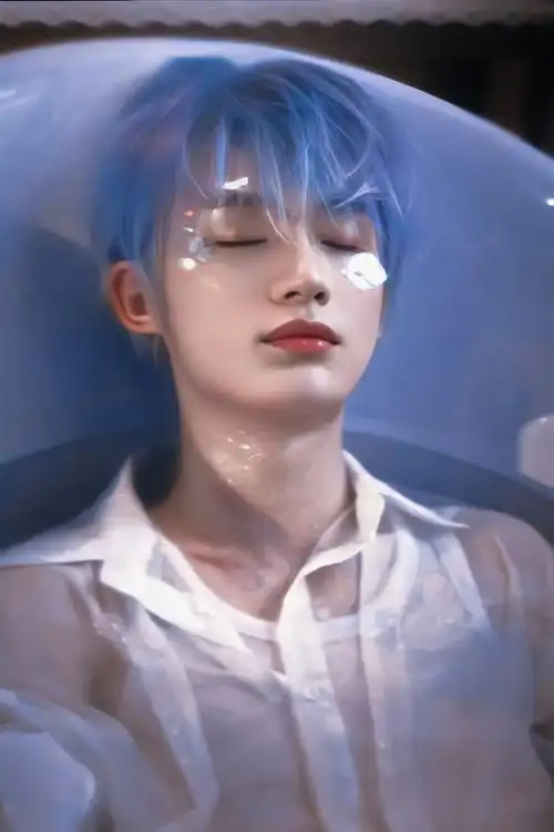 丁程鑫|蓝色大海的传说049969♂15#丁程鑫雾霾蓝发色