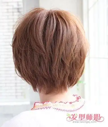 波波头后面剪的层次感 堆积层次波波头图片