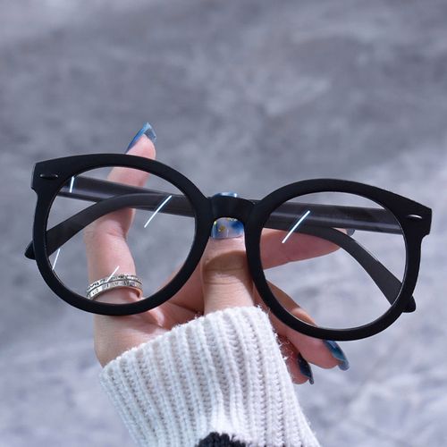 黑框眼镜女gm素颜大框变色防蓝光辐射黑粗框近视镜网红眼镜框架