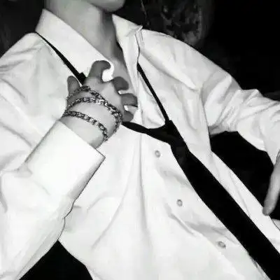 高清帅气不露脸衬衫男生头像