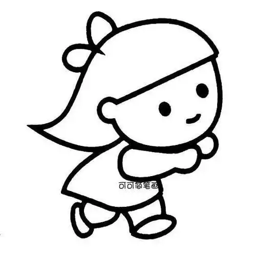 人物女孩简笔画添画人像简笔画简单幼儿园创意亲子手工(kidsidy95)