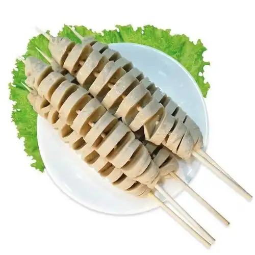 手工面筋串烧烤油炸锅烧烤半成品新鲜生面筋串30克 手工面筋20串(无