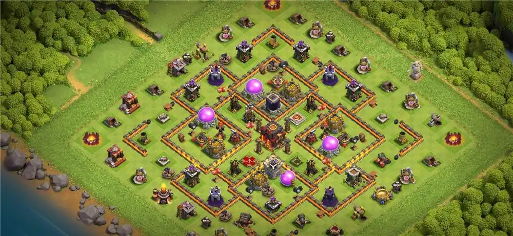 10本10本防龙防三星,部落冲突阵型分享,10本10本防龙防三星分享链接