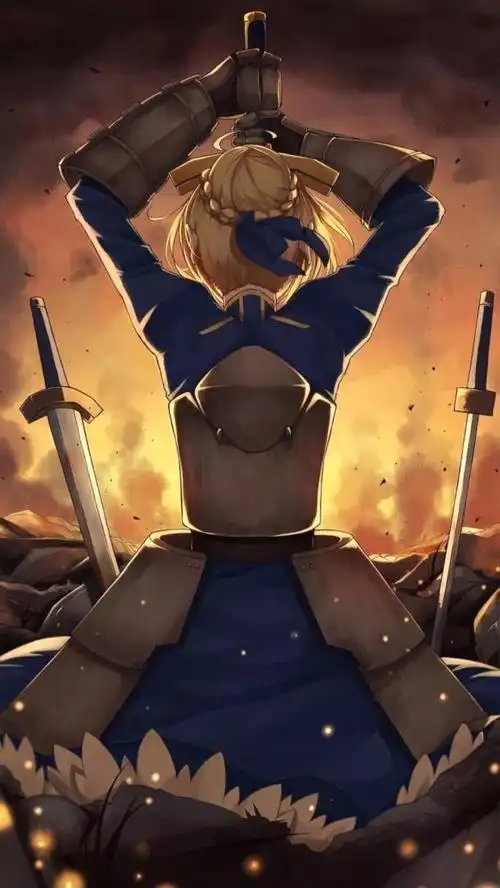 手机动漫壁纸 吾王saber