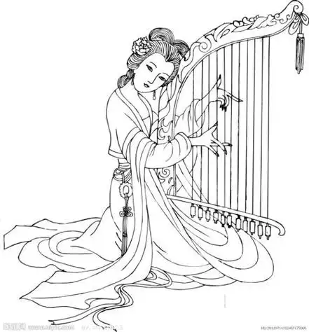 古代四大美女简笔画古代四大美女简笔画全身