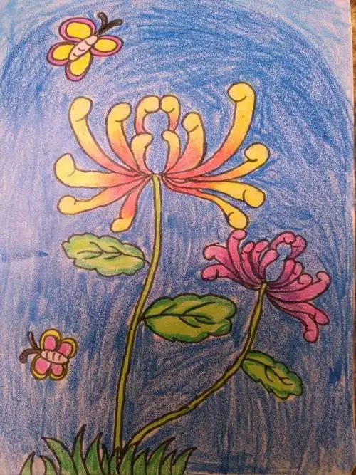 十一岁时的小金蛋绘画作品!