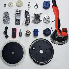 墙面打磨机配件大全顶派浩达加利德500a长杆无刷腻子粉砂纸机配件