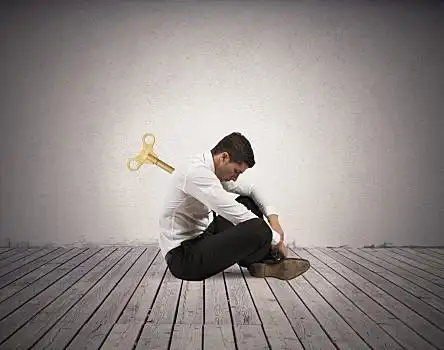 男人,疲惫,能量,概念,商务人士