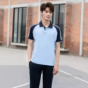 支持国货 展缘(zhanyuan)中学生夏季校服短袖套装初高中大学生班服