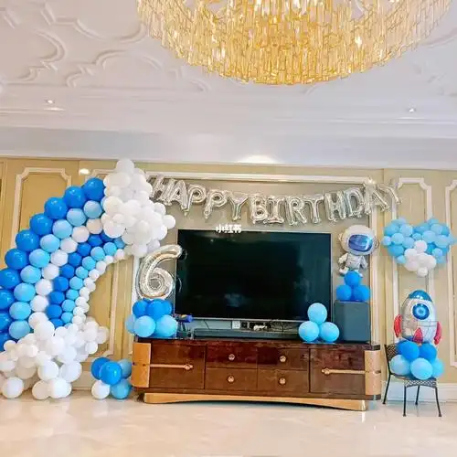 长沙6岁男孩家庭生日布置