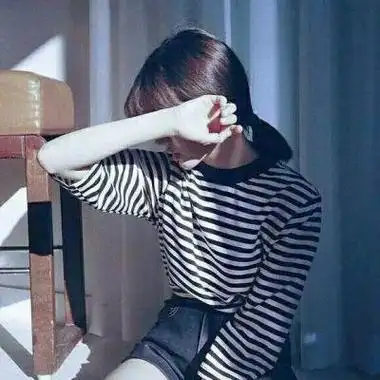 柠汐女头侧脸女生头像