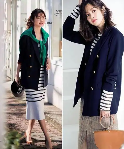 藏蓝色的经典可以和黑色并驾齐驱,两者同样属于含蓄内敛的颜色,都给人