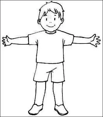 人物简笔画站立的小男孩1站立时的人简笔画站立的人物简笔画幼儿简笔