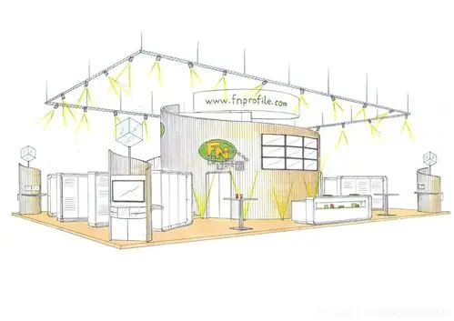 fnprofile展台手绘稿-2015慕尼黑建材展 - 设计兵团_展厅_博物馆设计