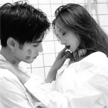 情头情侣双人头像两张黑白高清好看