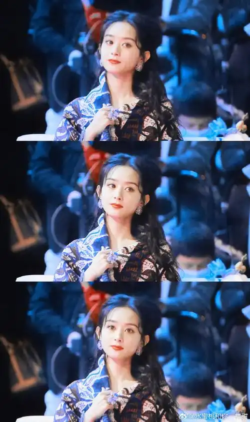 赵丽颖腾讯星光大赏##赵丽颖星光大赏##赵丽颖浅蓝色