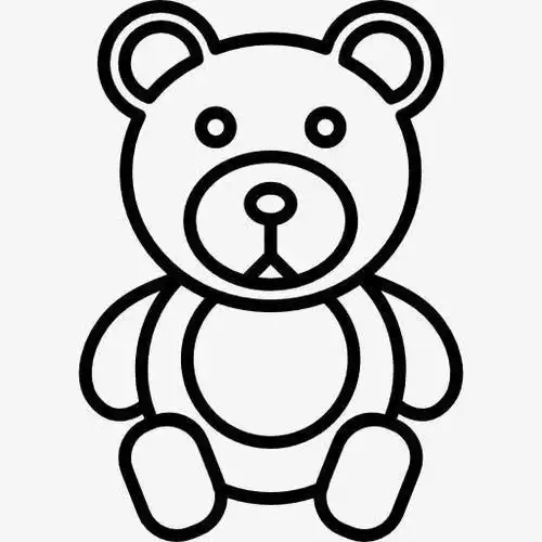 可爱泰迪熊简笔画步骤 简笔画图片大全-普车都