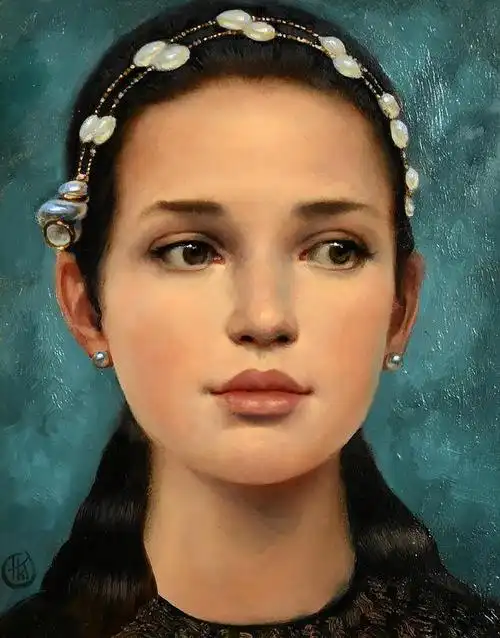 kenhamilton肖像绘画作品3