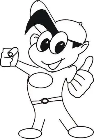 卡通 strong>人物简笔画 /strong>图片大全帅气的小男孩 - 5068儿童网