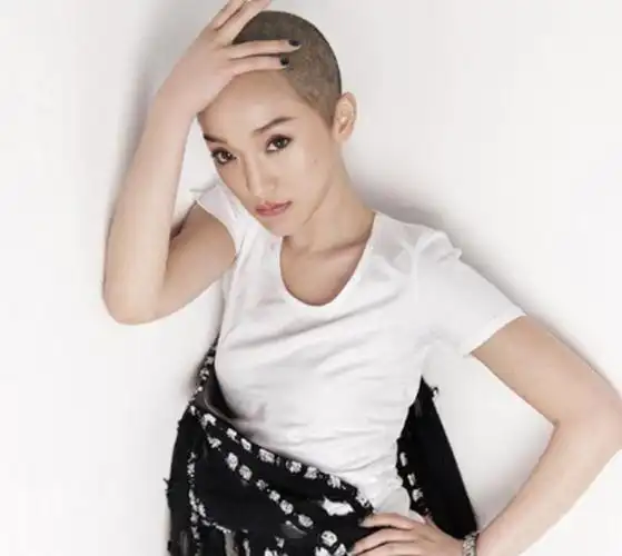 四位女明星的光头造型,周迅霸气十足,范冰冰依旧是女神